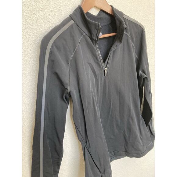 Sweaty Betty womens black quarter zip XL pullover athletic running long sleeve - Picture 2 of 5